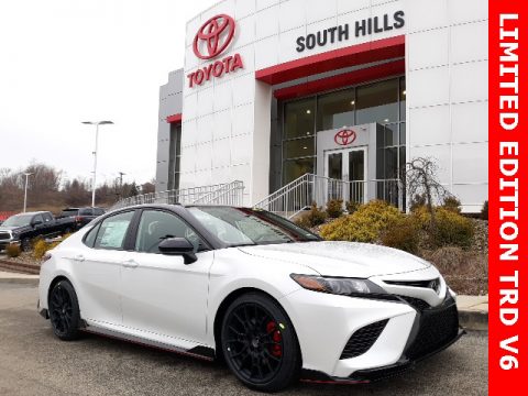 Wind Chill Pearl Toyota Camry TRD.  Click to enlarge.