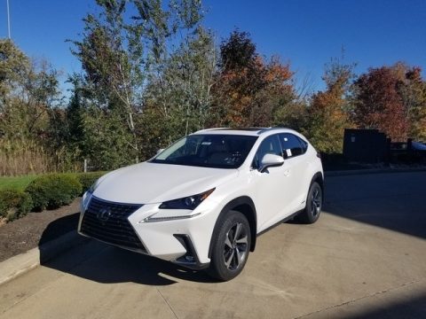 Eminent White Pearl Lexus NX 300h AWD.  Click to enlarge.