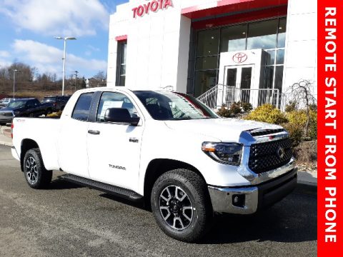 Super White Toyota Tundra TRD Off Road Double Cab 4x4.  Click to enlarge.