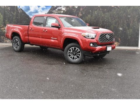 Barcelona Red Metallic Toyota Tacoma TRD Sport Double Cab 4x4.  Click to enlarge.