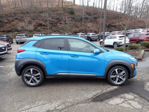 Surf Blue Hyundai Kona Limited AWD. Click to enlarge. Surf Blue Hyundai Kona Limited AWD. Click to enlarge.