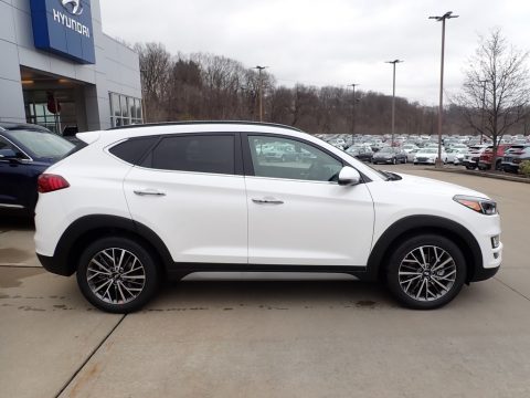 Cream White Pearl Hyundai Tucson Ultimate AWD.  Click to enlarge.