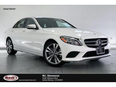 Polar White Mercedes-Benz C 300 Sedan.  Click to enlarge.