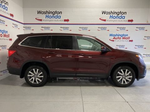 Deep Scarlet Pearl Honda Pilot EX-L AWD.  Click to enlarge.