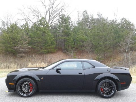 Pitch Black Dodge Challenger R/T Scat Pack Widebody.  Click to enlarge.