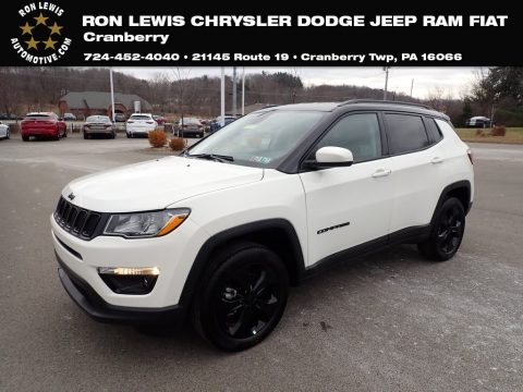 White Jeep Compass Latitude 4x4.  Click to enlarge.