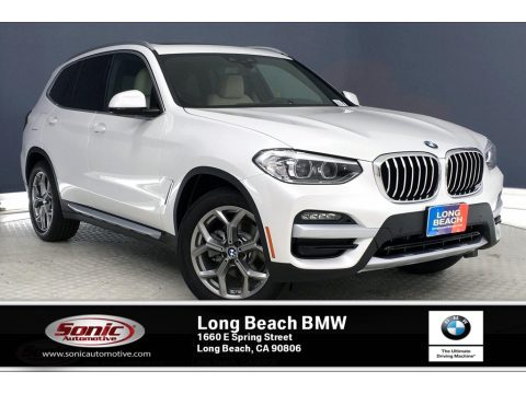 Mineral White Metallic BMW X3 sDrive30i.  Click to enlarge.
