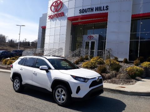 Super White Toyota RAV4 LE AWD.  Click to enlarge.