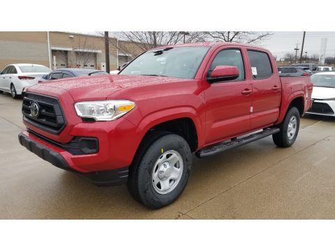 Barcelona Red Metallic Toyota Tacoma SR Double Cab 4x4.  Click to enlarge.