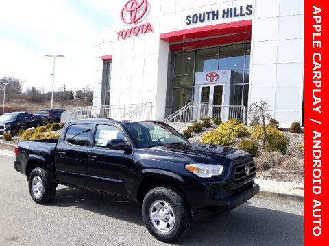 Midnight Black Metallic Toyota Tacoma SR Double Cab 4x4.  Click to enlarge.