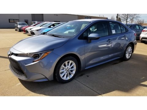 Celestite Gray Metallic Toyota Corolla LE.  Click to enlarge.