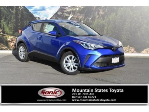 Blue Eclipse Metallic Toyota C-HR LE.  Click to enlarge.