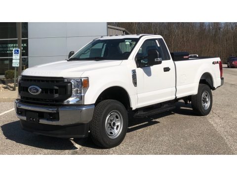 Oxford White Ford F350 Super Duty XL Regular Cab 4x4.  Click to enlarge.