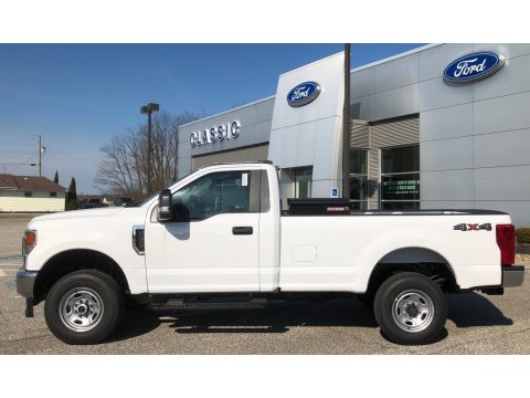 Oxford White Ford F350 Super Duty XLT Regular Cab 4x4.  Click to enlarge.