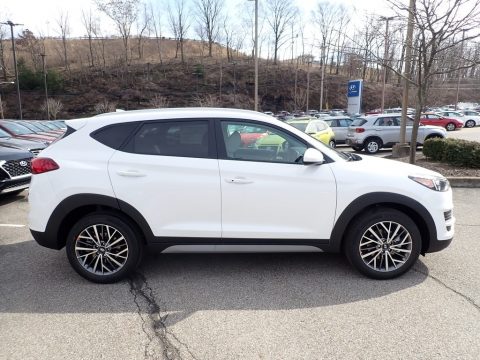 Cream White Pearl Hyundai Tucson SEL AWD.  Click to enlarge.