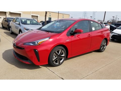Supersonic Red Toyota Prius XLE.  Click to enlarge.