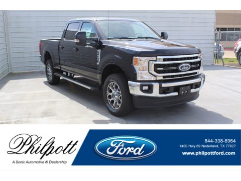 Agate Black Ford F250 Super Duty Lariat Crew Cab 4x4.  Click to enlarge.