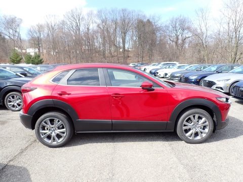 Soul Red Crystal Metallic Mazda CX-30 Select AWD.  Click to enlarge.