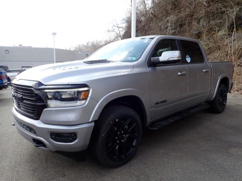 Billet Silver Metallic Ram 1500 Laramie Crew Cab 4x4.  Click to enlarge.