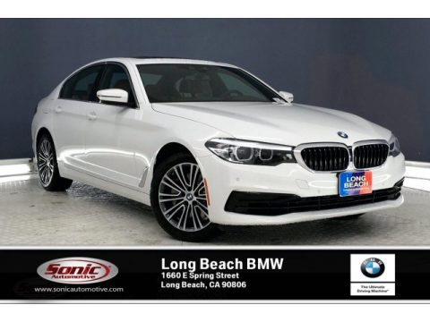 Alpine White BMW 5 Series 530i Sedan.  Click to enlarge.