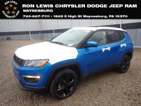 Laser Blue Pearl Jeep Compass Altitude 4x4.  Click to enlarge.