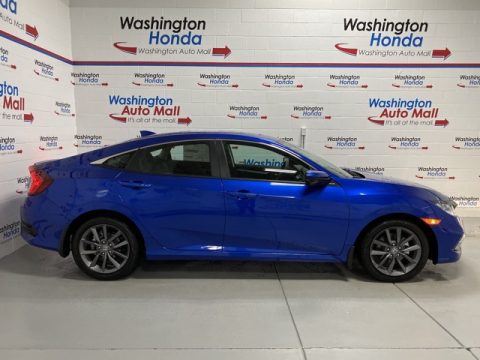 Aegean Blue Metallic Honda Civic EX Sedan.  Click to enlarge.