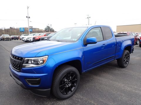 Kinetic Blue Metallic Chevrolet Colorado LT Extended Cab 4x4.  Click to enlarge.