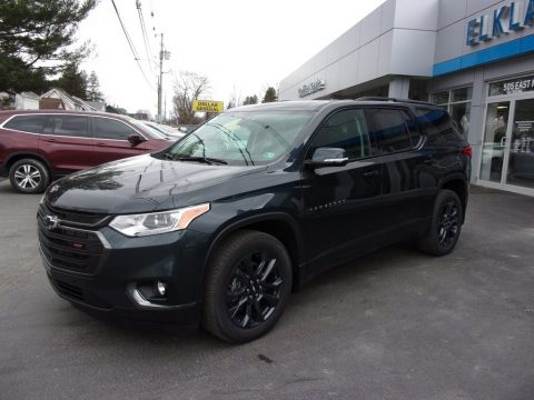 Graphite Metallic Chevrolet Traverse RS AWD.  Click to enlarge.