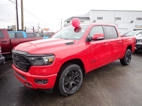 Flame Red Ram 1500 Big Horn Night Edition Crew Cab 4x4.  Click to enlarge.