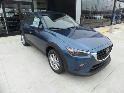 Eternal Blue Mica Mazda CX-3 Sport AWD.  Click to enlarge.