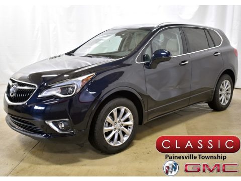 Dark Moon Blue Metallic Buick Envision Essence.  Click to enlarge.