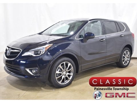 Dark Moon Blue Metallic Buick Envision Essence AWD.  Click to enlarge.
