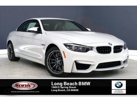 Alpine White BMW M4 Convertible.  Click to enlarge.