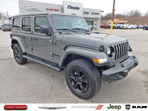 Sting-Gray Jeep Wrangler Unlimited Sahara 4x4.  Click to enlarge.