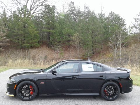 Pitch Black Dodge Charger Scat Pack.  Click to enlarge.