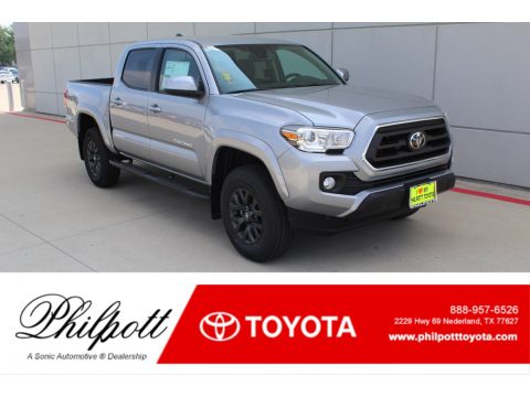 Silver Sky Metallic Toyota Tacoma SR5 Double Cab.  Click to enlarge.
