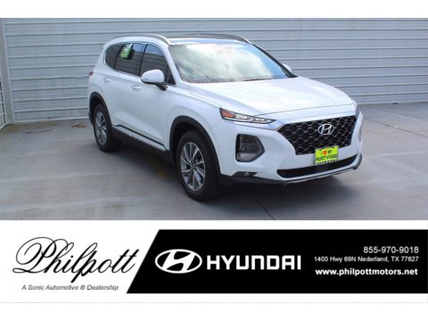 Quartz White Hyundai Santa Fe SEL.  Click to enlarge.