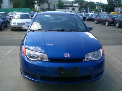 Electric Blue Saturn ION 2 Quad Coupe.  Click to enlarge.