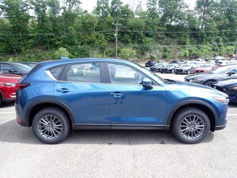Eternal Blue Mica Mazda CX-5 Sport AWD.  Click to enlarge.