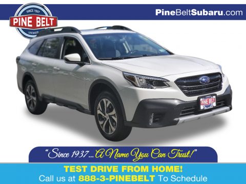 Crystal White Pearl Subaru Outback 2.5i Limited.  Click to enlarge.