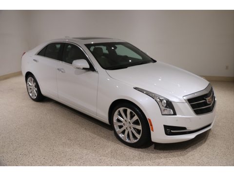 Crystal White Tricoat Cadillac ATS Luxury AWD.  Click to enlarge.
