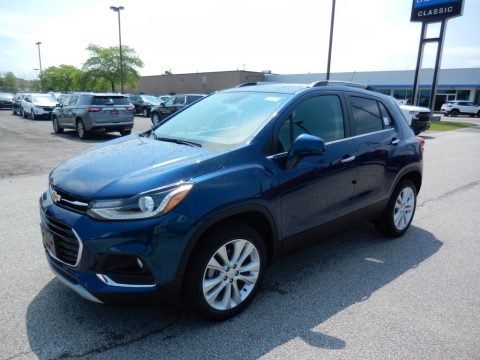 Pacific Blue Metallic Chevrolet Trax Premier AWD.  Click to enlarge.