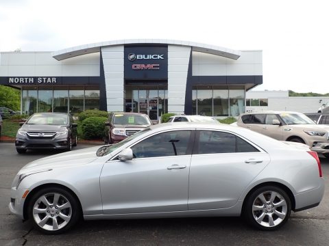 Radiant Silver Metallic Cadillac ATS 3.6L Luxury AWD.  Click to enlarge.
