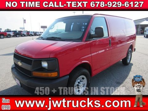 Red Hot Chevrolet Express 3500 Cargo WT.  Click to enlarge.