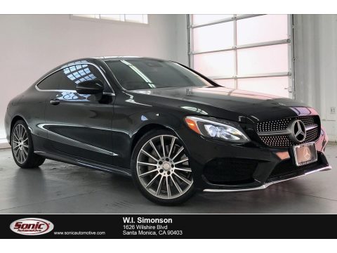 Black Mercedes-Benz C 300 Coupe.  Click to enlarge.