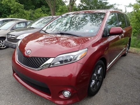 Salsa Red Pearl Toyota Sienna L.  Click to enlarge.