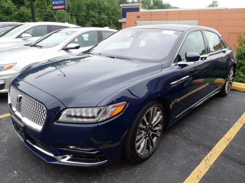 Rhapsody Blue Lincoln Continental Black Label AWD.  Click to enlarge.