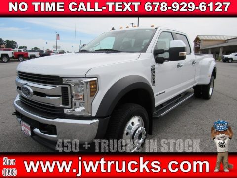 Oxford White Ford F450 Super Duty XL Crew Cab 4x4.  Click to enlarge.