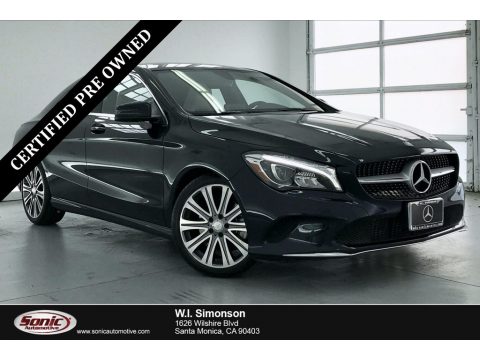 Lunar Blue Metallic Mercedes-Benz CLA 250 Coupe.  Click to enlarge.