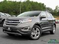 Front 3/4 View of 2017 Ford Edge Titanium #1